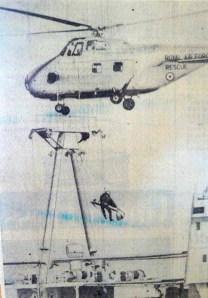 helicopter lifts injured from Celerina Helicopter Airlift