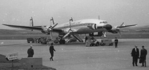 Super Constellation #N6923C - Photo by Ragnor Domstad, June 1961, on the tarmac of Gothenburg (Sweden) Torslanda airport.