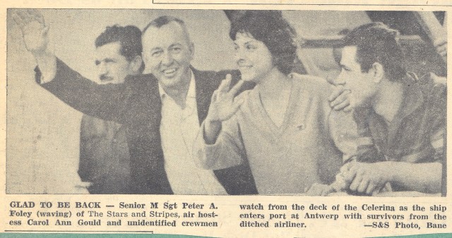 Peter Foley waving to onlookers at Antwerp, Belgium.